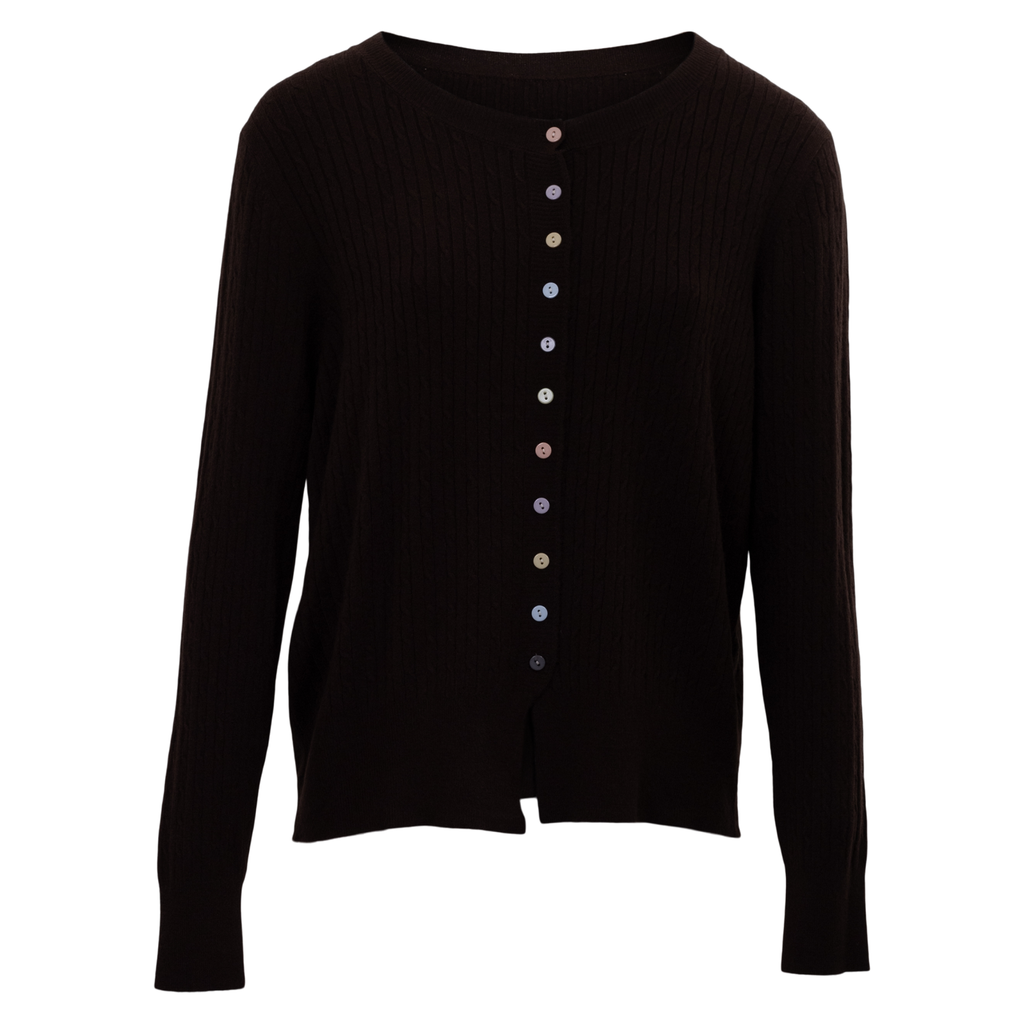 Anyway Dame Cardigan - Coffee - 2XL/3XL